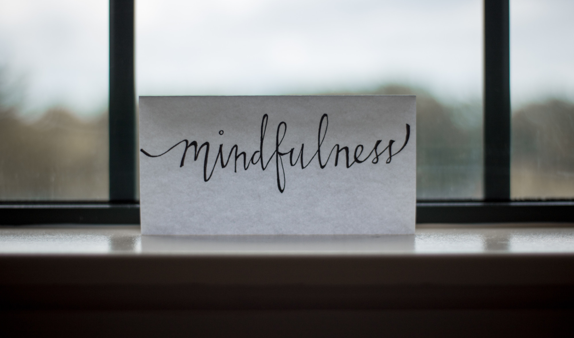 mindfulmedicine.co.uk image: Mindfulness written on a piece of paper