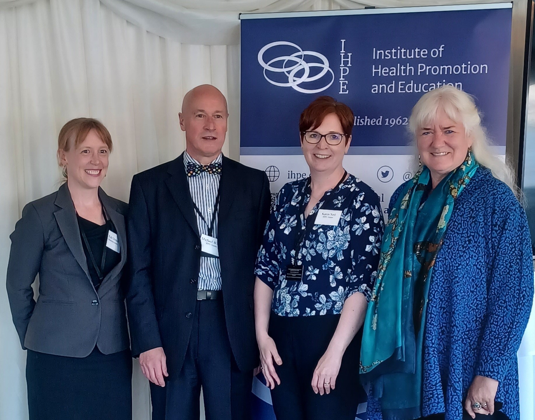 Karen Neil and co-authors at the House of Commons launch of the briefing paper at the 60th Anniversary celebration of the IHPE